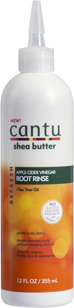 Cantu Refresh Root Rinse With Apple Cider Vinegar And Tea Tree Oil 12 Oz