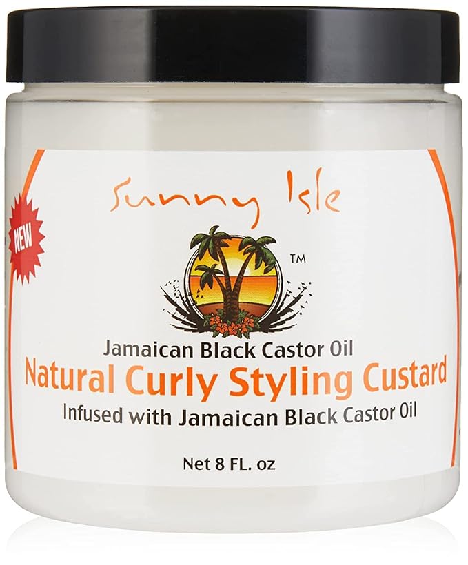 Sunny Isle Jamaican Black Castor Oil Curly Styling Custard 8 Oz