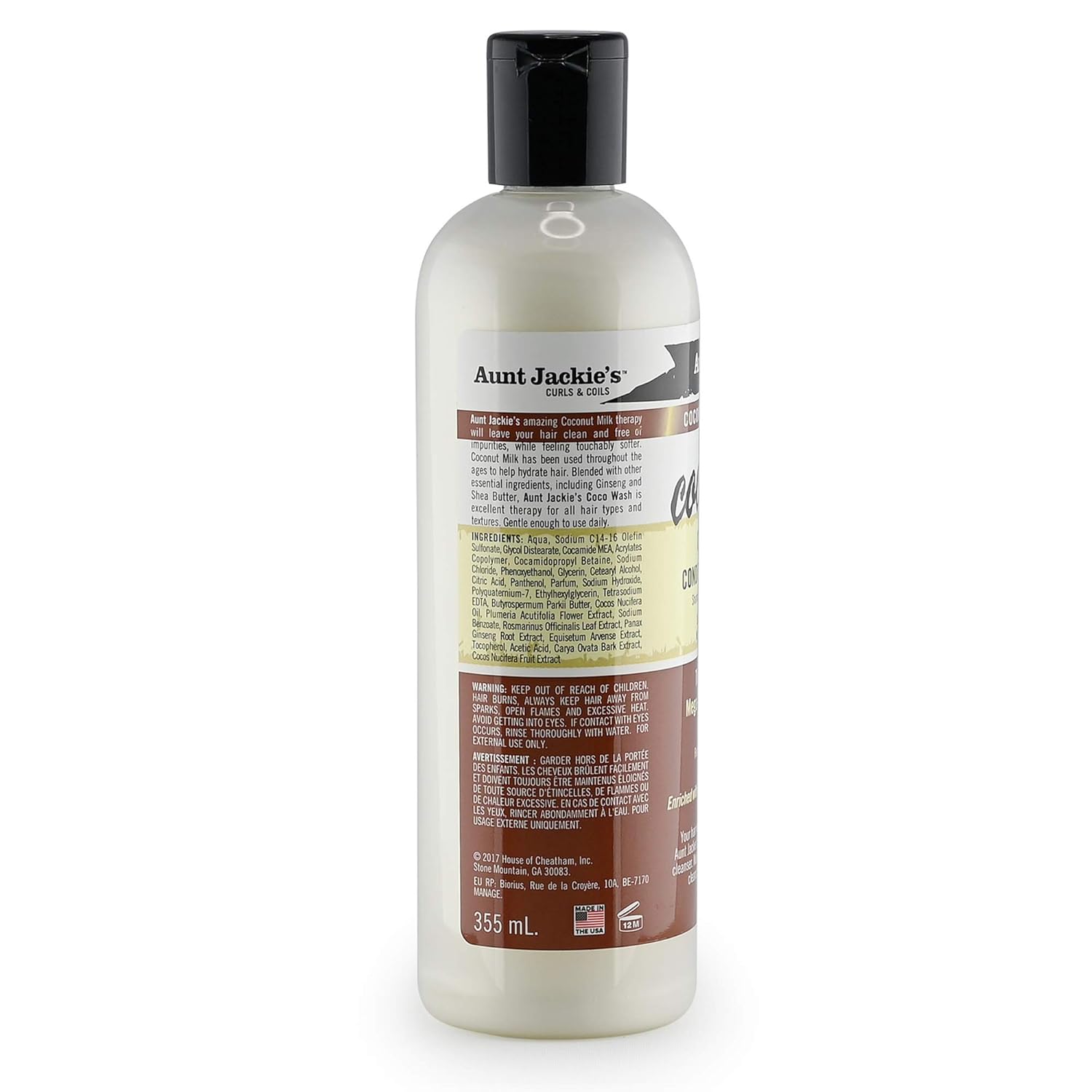Aunt Jackie's Coco Wash Coconut Conditioning Cleanser 12 Oz