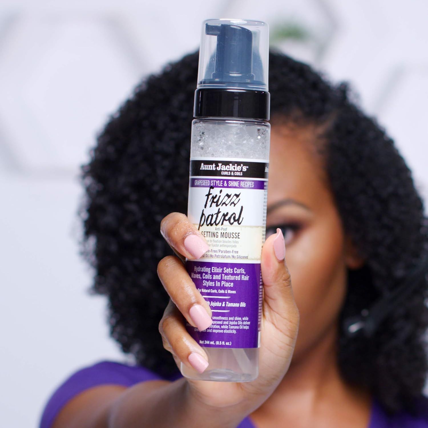 Aunt Jackie's Grape Seed Frizz Patrol Setting Mousse