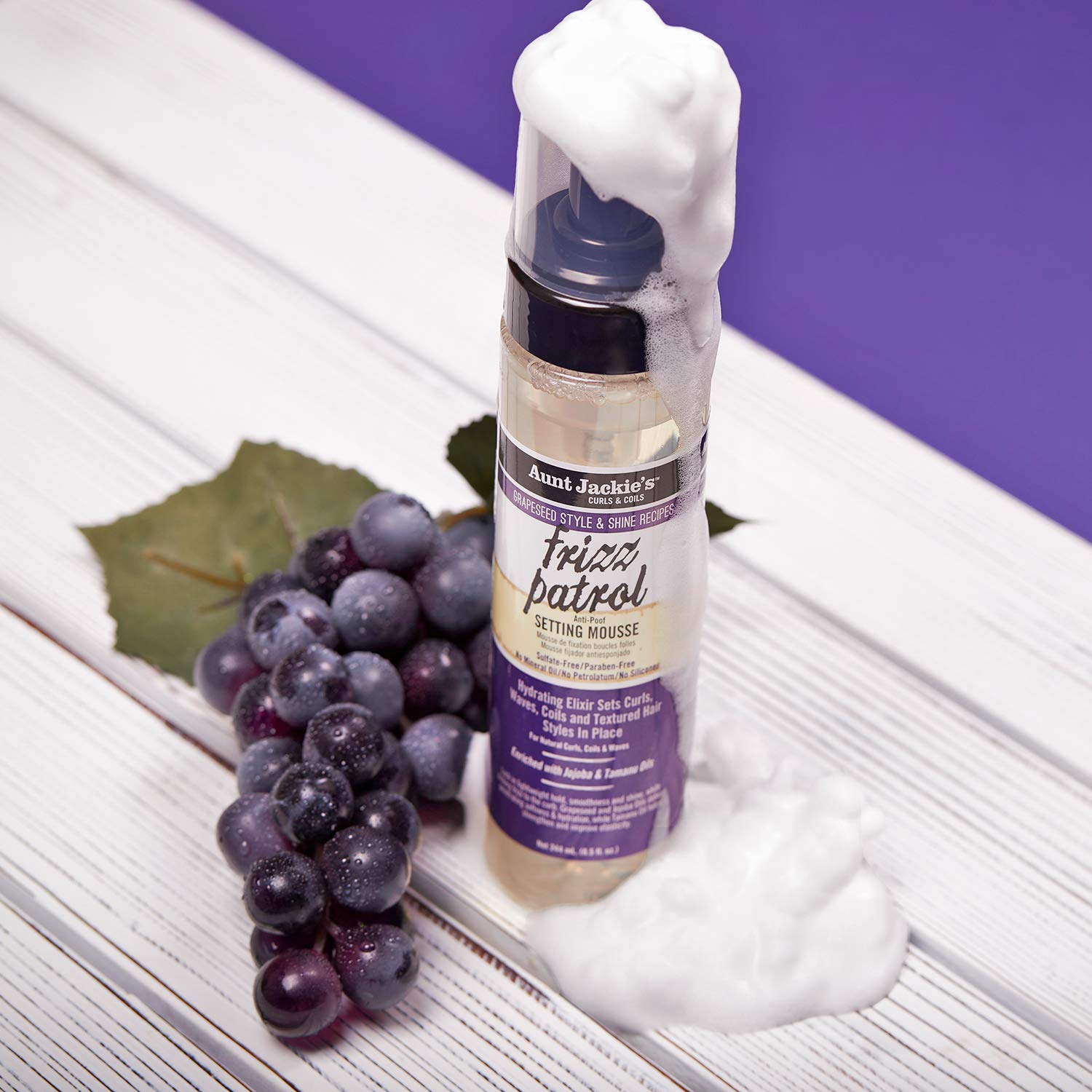 Aunt Jackie's Grape Seed Frizz Patrol Setting Mousse