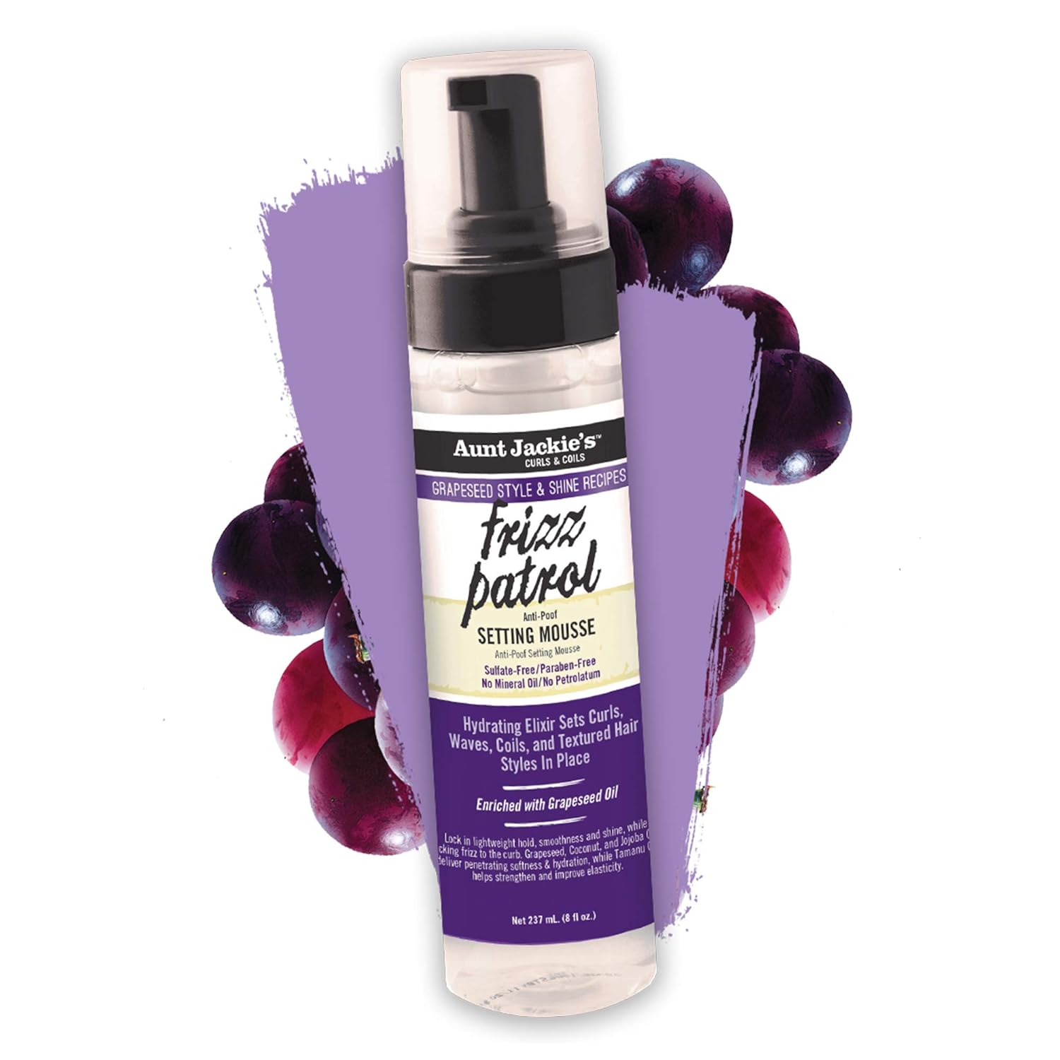 Aunt Jackie's Grape Seed Frizz Patrol Setting Mousse
