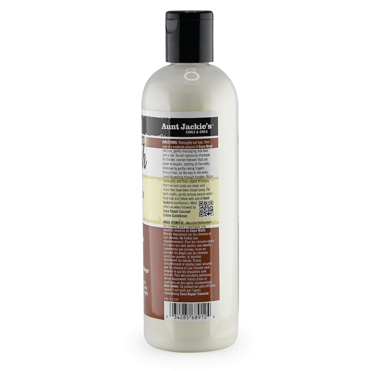 Aunt Jackie's Coco Wash Coconut Conditioning Cleanser 12 Oz