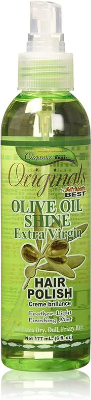 Africas Best Organics Olive Oil Shine Hair Polish Spray 6 Oz