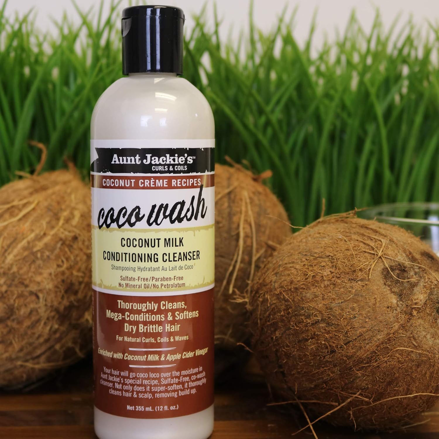 Aunt Jackie's Coco Wash Coconut Conditioning Cleanser 12 Oz