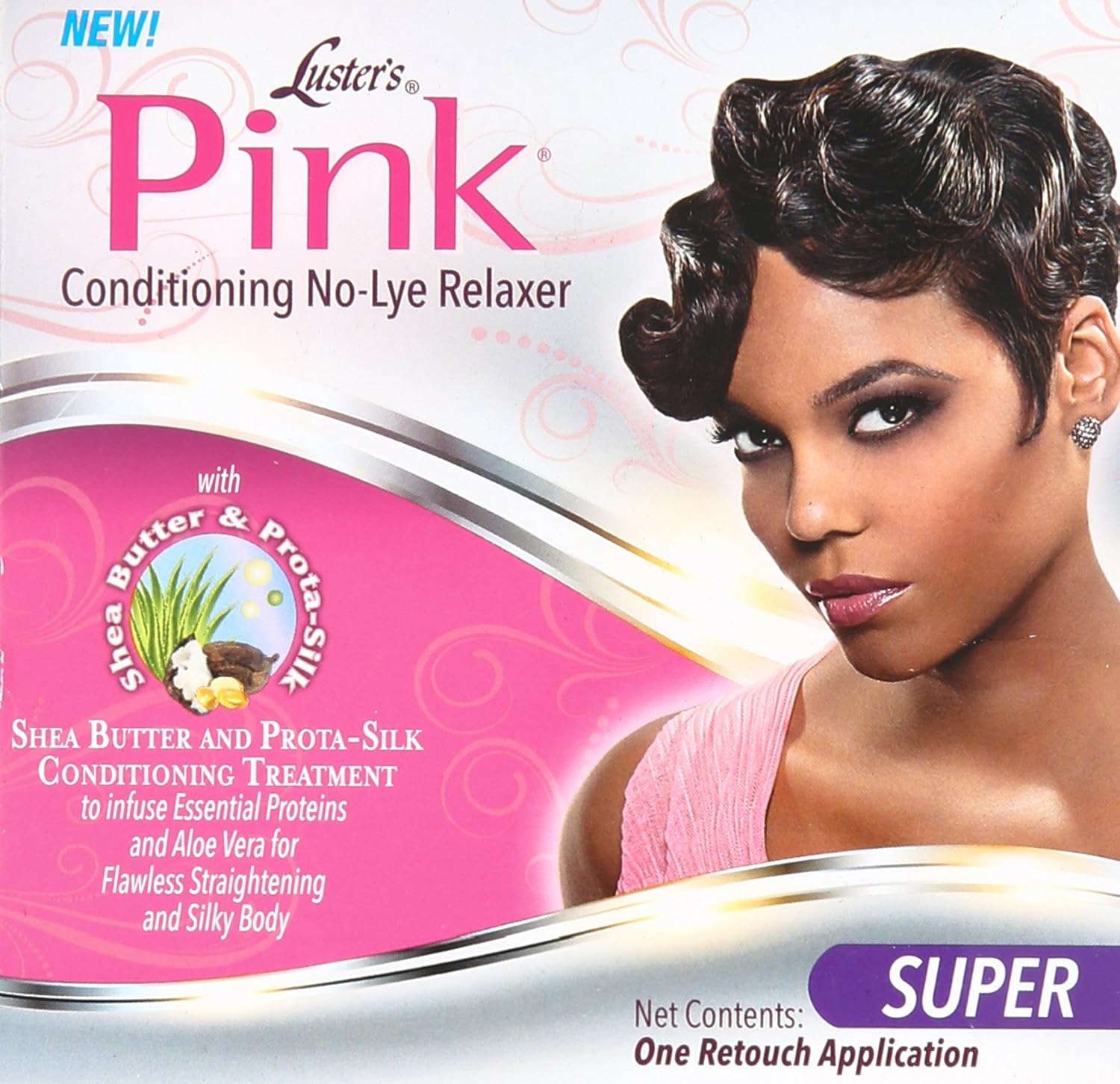 Luster's Pink Conditioning No-lye Relaxer Kit For Straightening Hair Super