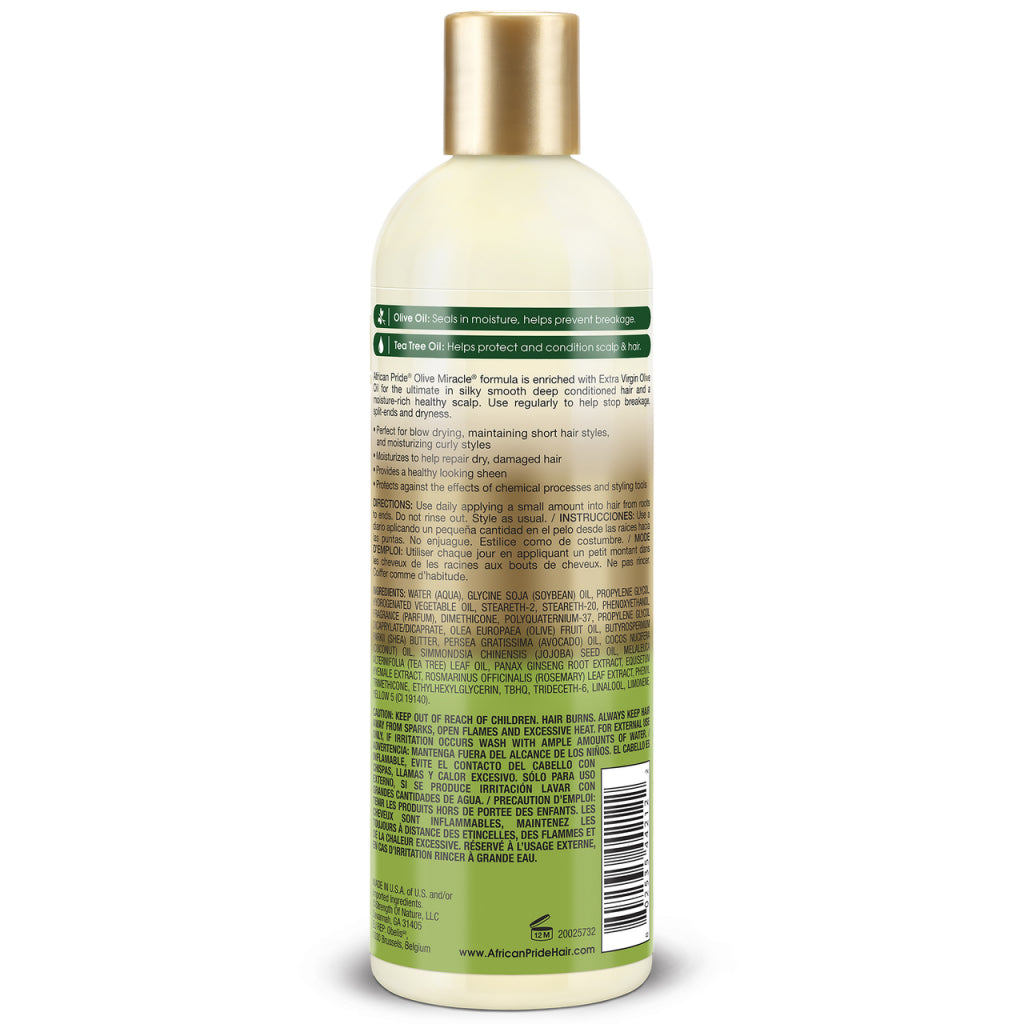 African Pride Olive Miracle Moisturizer Lotion 12 Oz