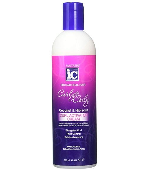 Fantasia Ic Curly & Coily Coconut & Hibiscus Curl Activator Cream 12.5 Oz