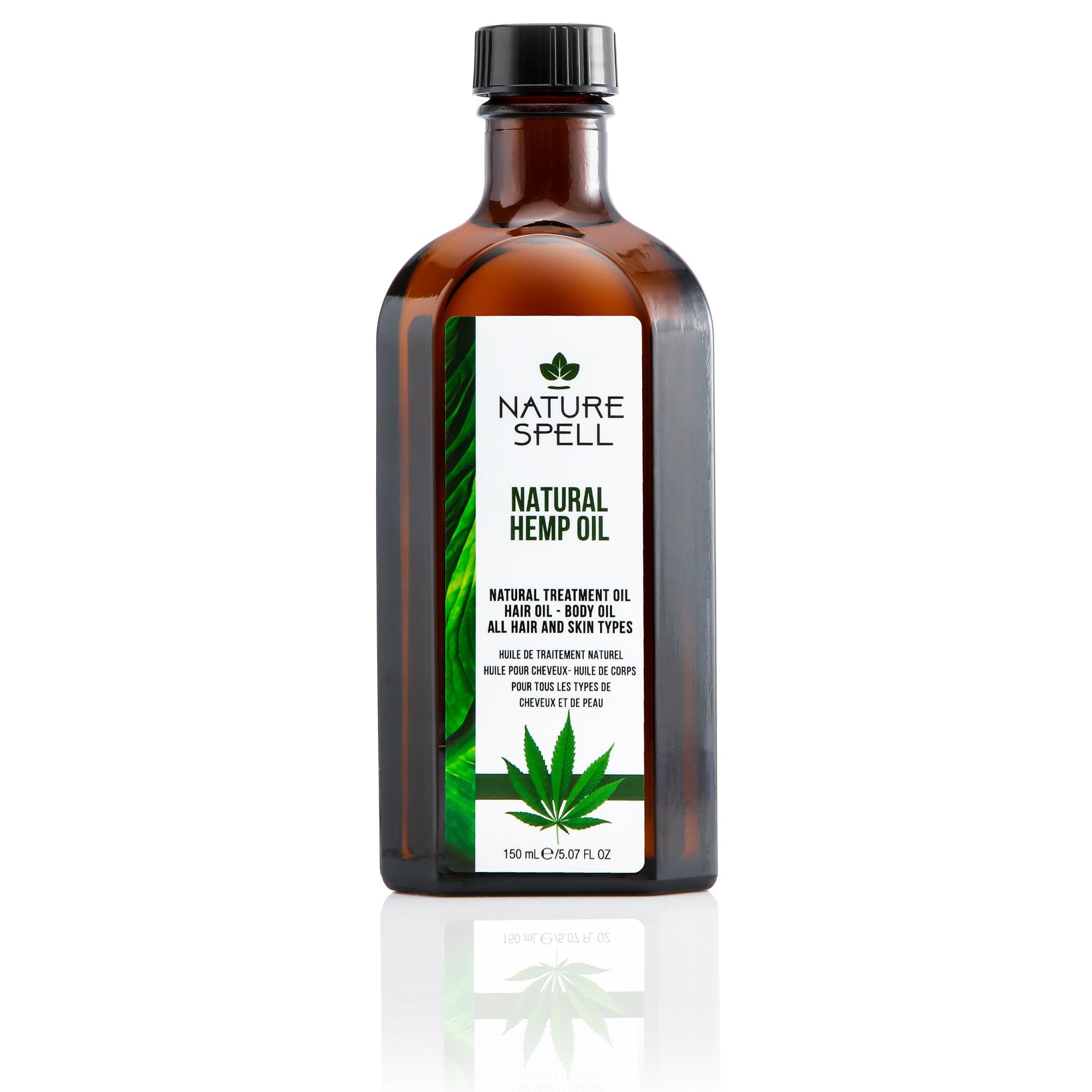 Nature Spell Hemp Oil For Hair and Skin 100% For All Hair Types