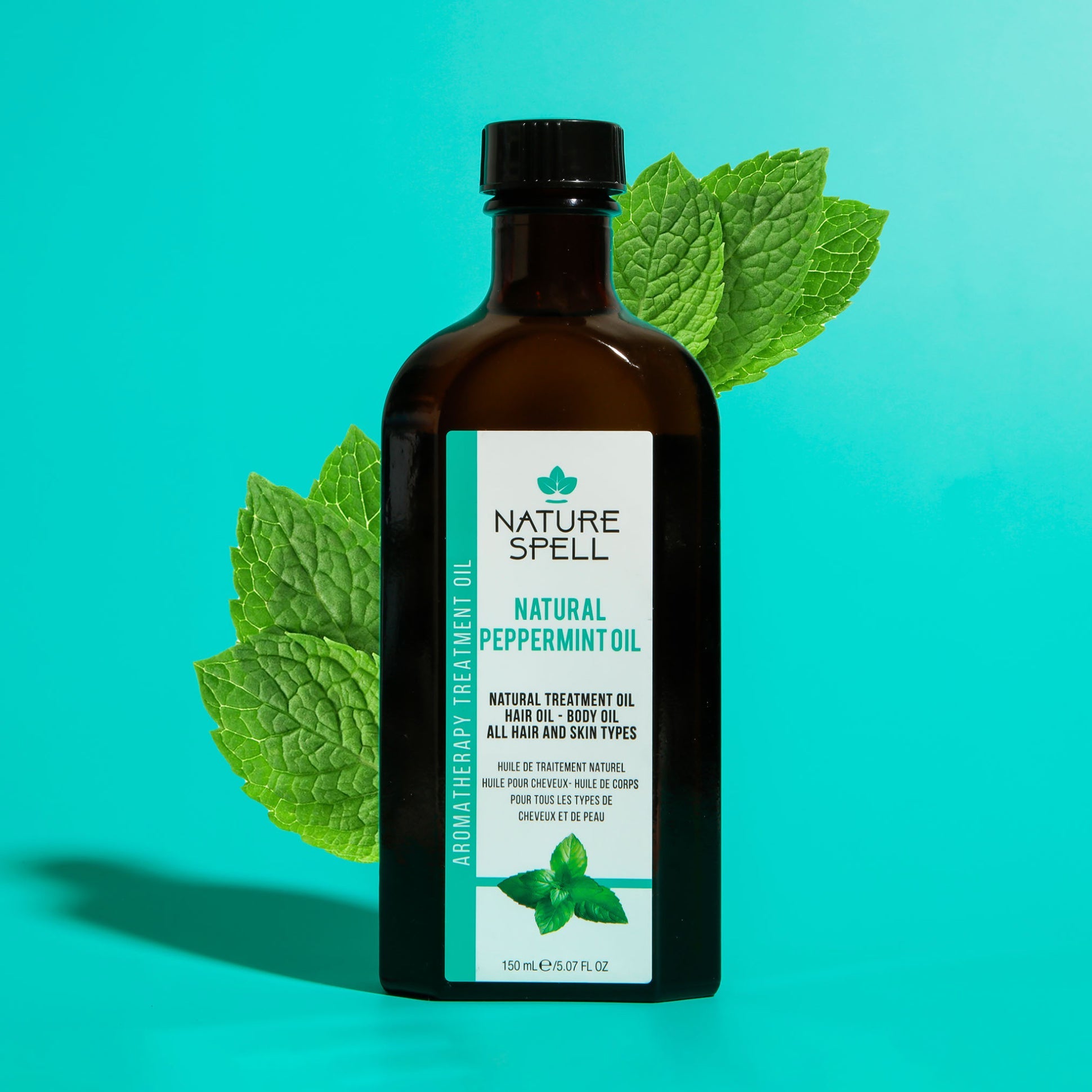 Nature Spell Peppermint Oil For Hair & Skin 100% For All Hair Types