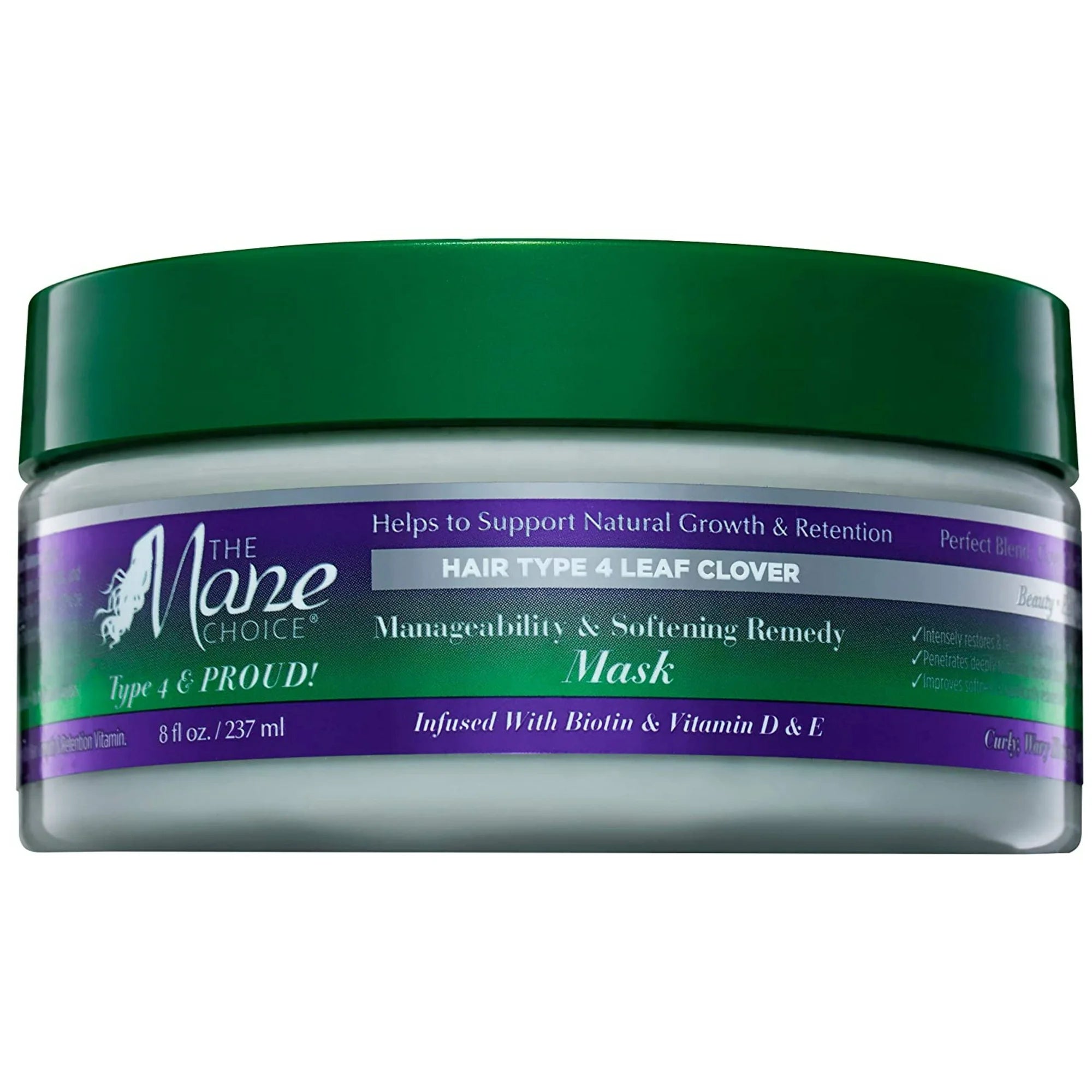 The Mane Choice Natural Growth And Retention Mask Hair Type 4 Leaf Clover 8oz