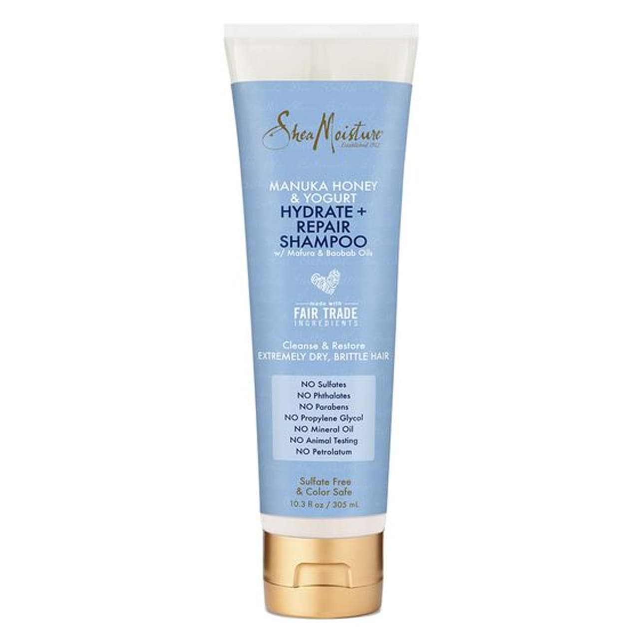 Shea Moisture Manuka Honey & Yogurt Hydrate & Repair Shampoo 10.3 Oz