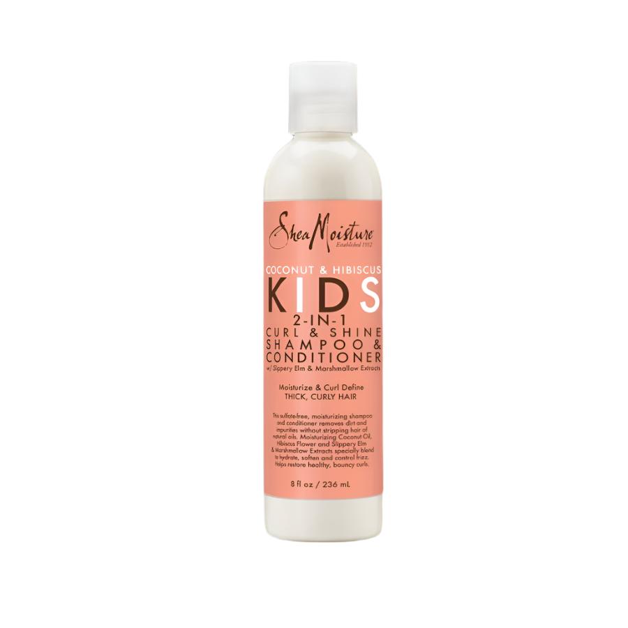 Shea Moisture Kids Coconut And Hibiscus 2 In 1 Curl And Shine Shampoo Conditioner 8 Oz