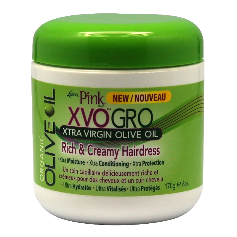 Lusters Pink XVO Gro Xtra Virgin Olive Oil Rich & Creamy Hairdress 6 Oz