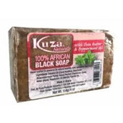 Kuza African Black Soap Peppermint 4 Oz