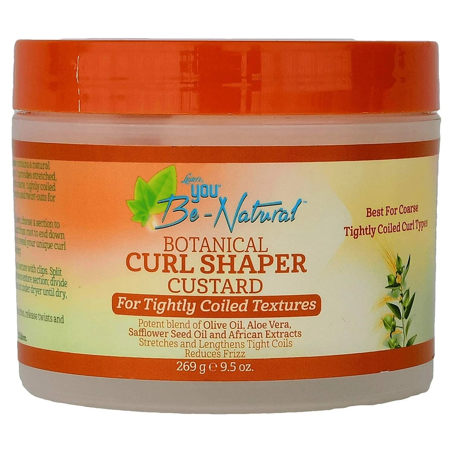 Lusters You be Natural Botanical Curl Shaper Custard 9.5 Oz