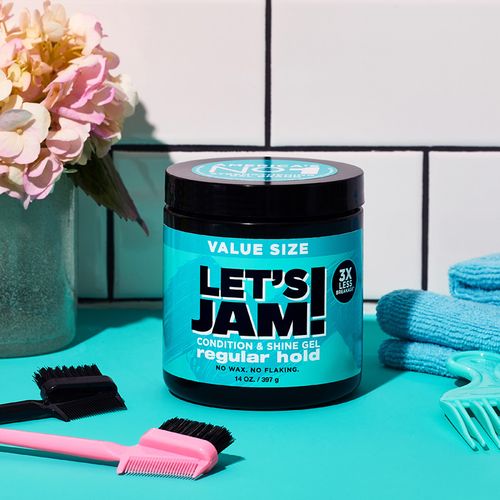 Lets Jam Shining And Conditioning Gel - Regular Hold 14 Oz