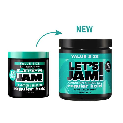 Lets Jam Shining And Conditioning Gel - Regular Hold 14 Oz