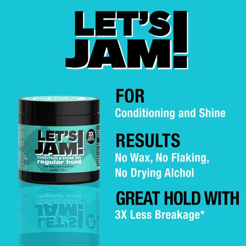 Lets Jam Shining And Conditioning Gel - Regular Hold 14 Oz