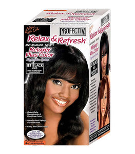 Profectiv Relax & Refresh Relaxer Plus Color Jet Black