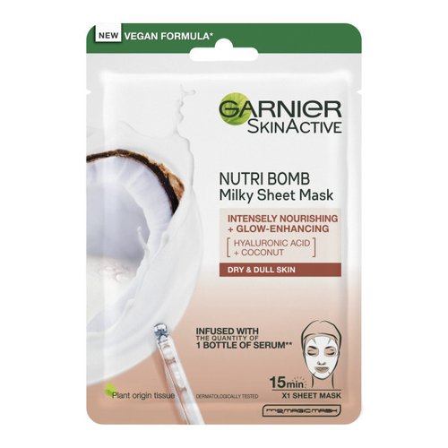 Garnier Skin Active Nutri Bomb Milky Tissue Mask Coconut + Hyaluronic Acid