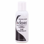 Adore Shining Semi Permanent 110 Darkest Brown Hair Dye 4 Oz