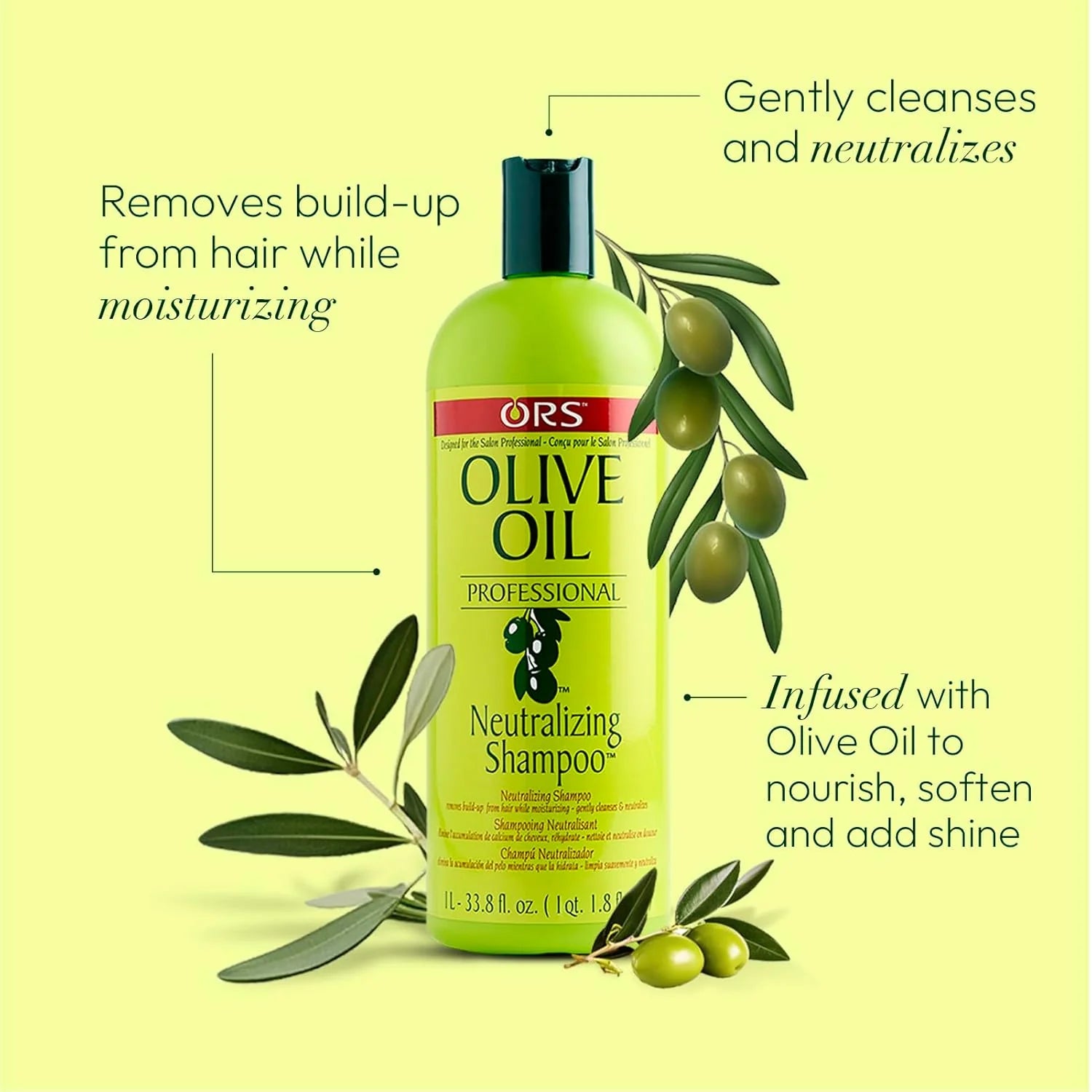 ORS Organic Root Stimulator Olive Oil Professional Neutralizing Shampoo 33.8 Oz