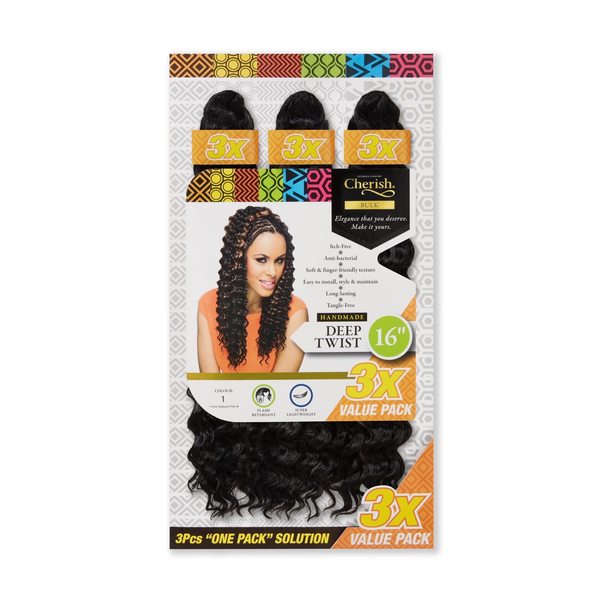 Cherish Bulk Deep Twist 16” 3X Value Pack