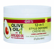 ORS Organic Root Stimulator Olive Oil With Avocado Oil 12 In 1 Style Defining Creme Gel 8 Oz