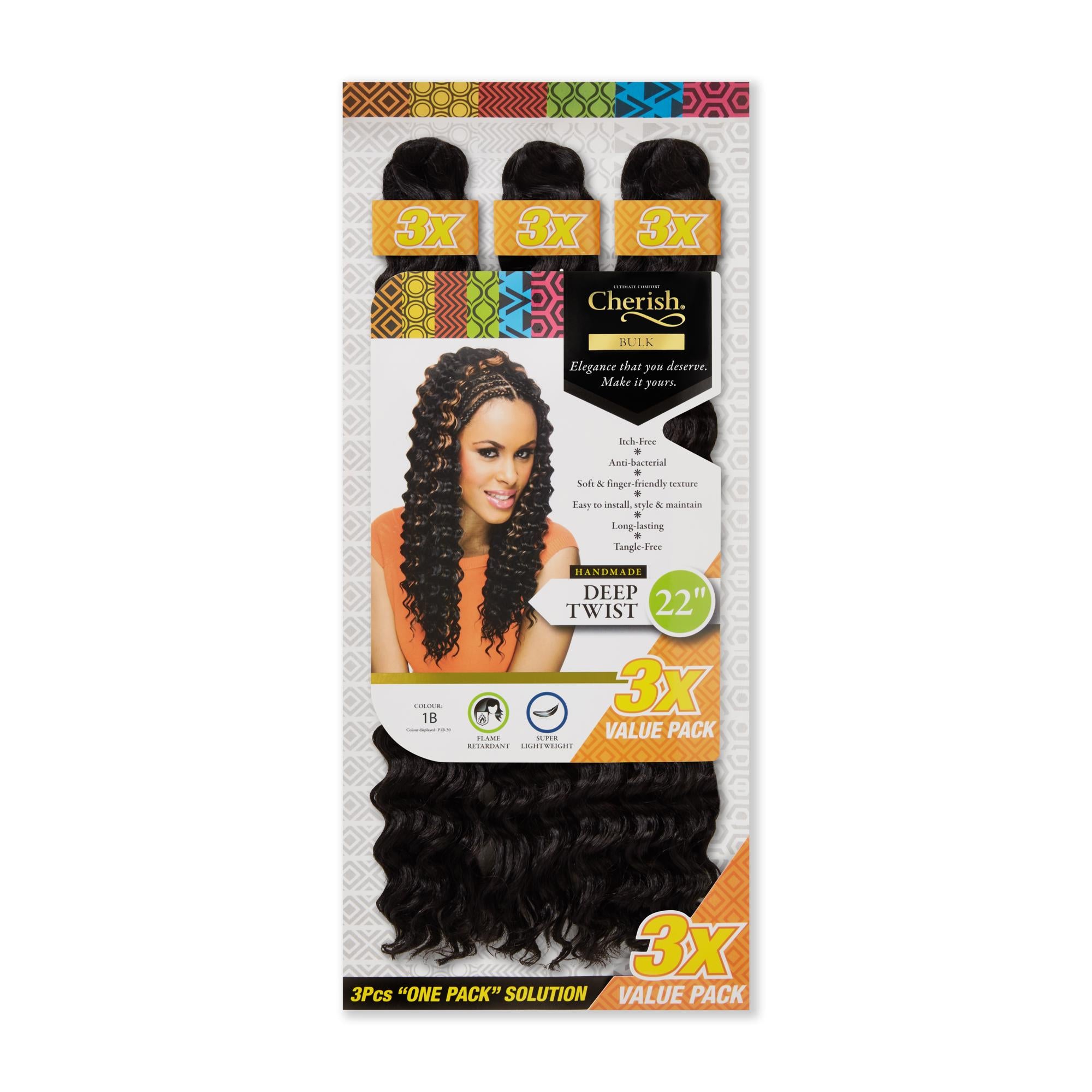 Cherish Bulk Deep Twist 22” 3X Value Pack