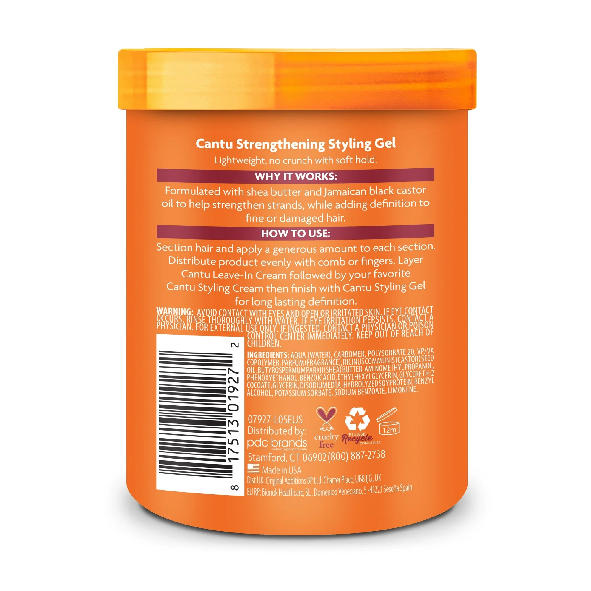 Cantu Shea Butter Styling Gel Jamaican Black Castor Oil 18.5 Oz