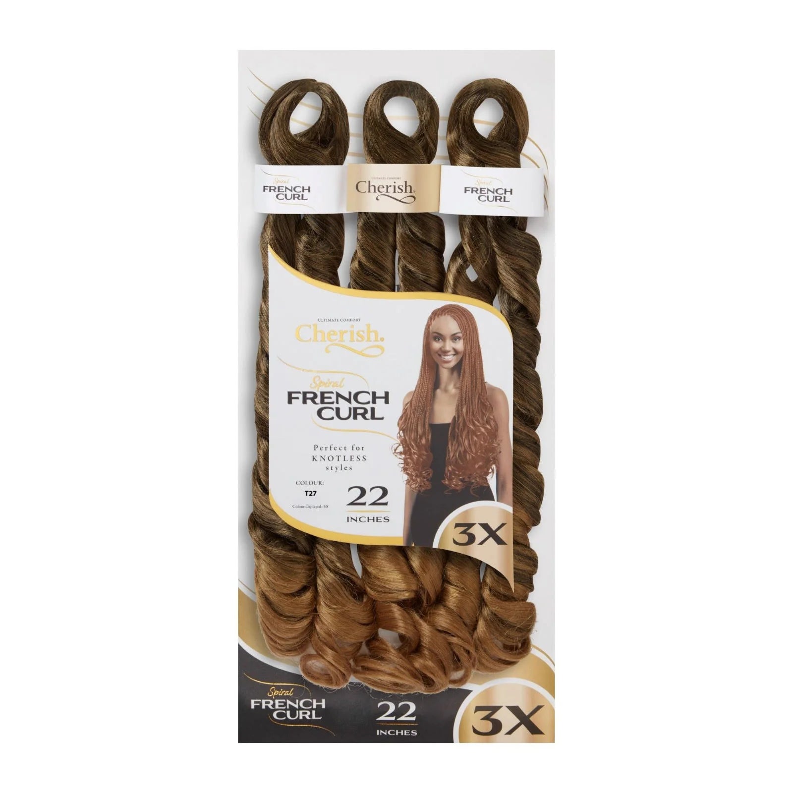 Cherish 3X Spiral French Curl 22”