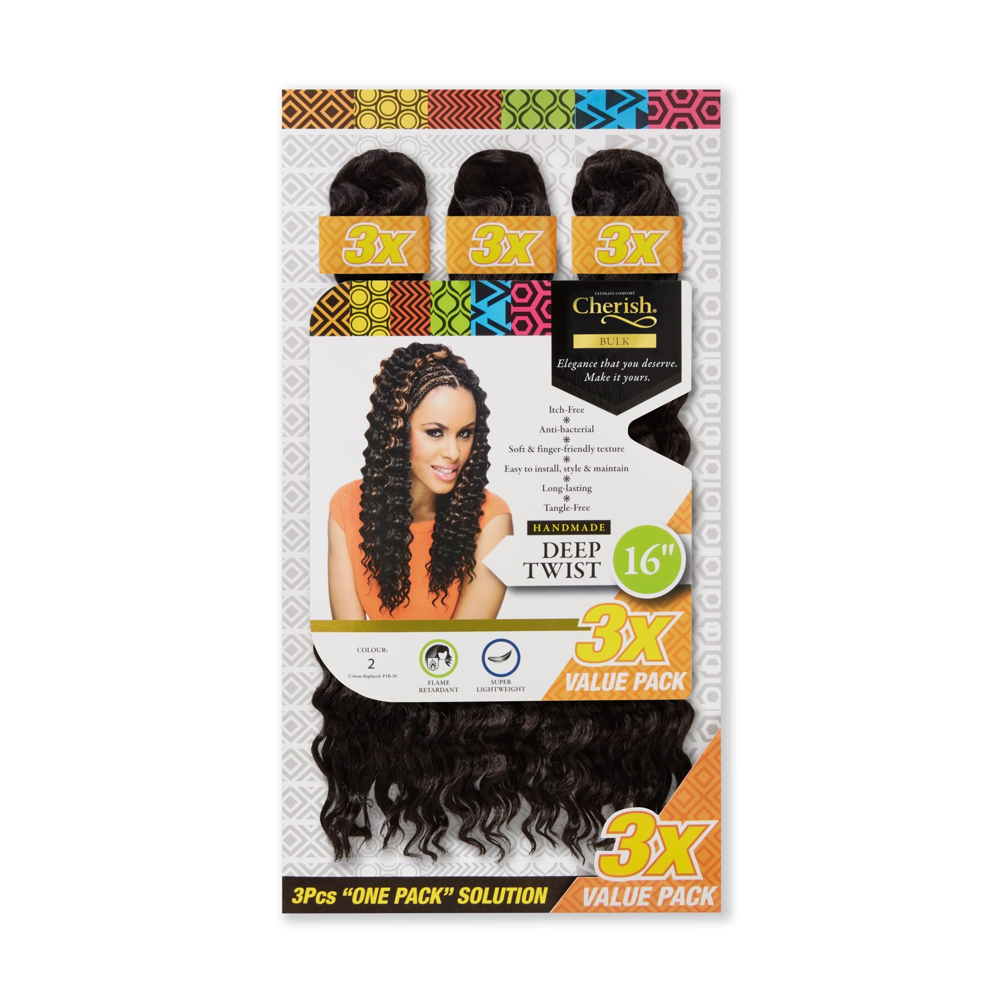 Cherish Bulk Deep Twist 16” 3X Value Pack