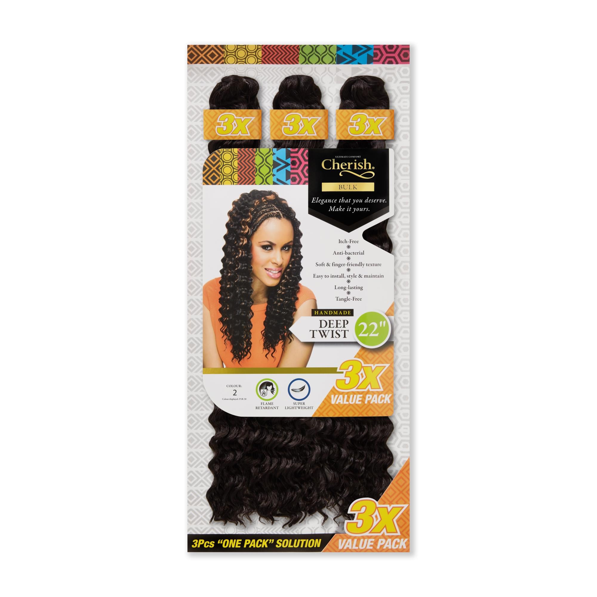 Cherish Bulk Deep Twist 22” 3X Value Pack