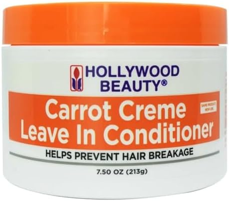 Hollywood Beauty Carrot Cream Leave In Conditioner 7.5 Oz