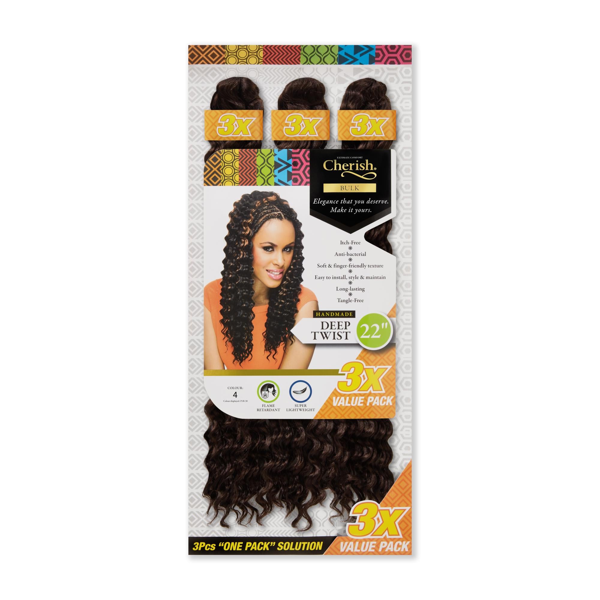 Cherish Bulk Deep Twist 22” 3X Value Pack