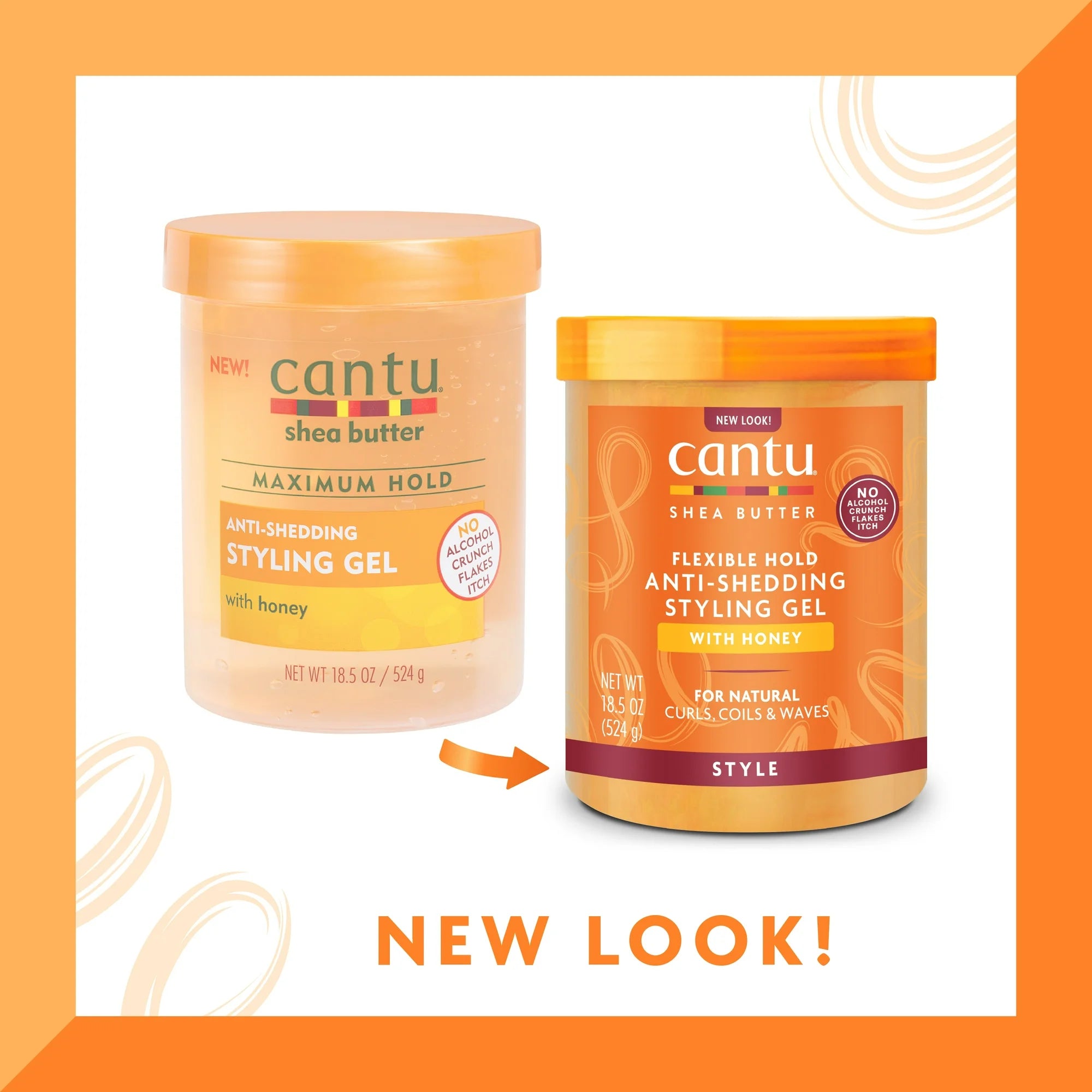 Cantu Shea Butter Honey Styling Gel 18.5 Oz