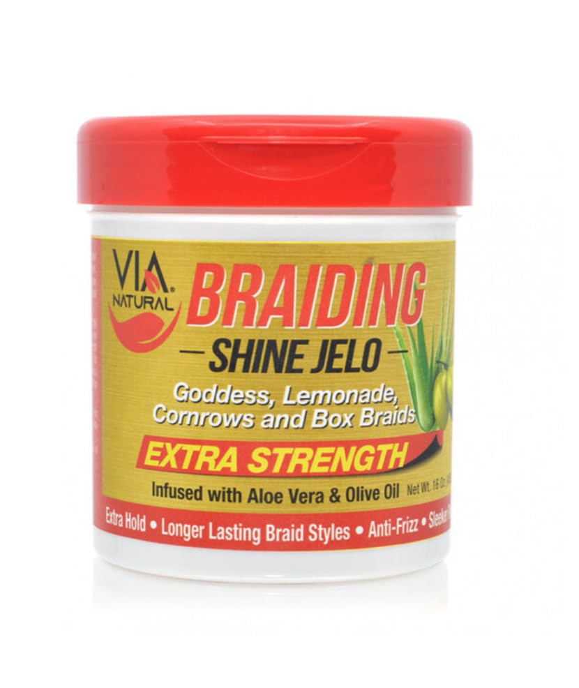 Via Natural Braiding Shine Jelo Extra Strength 16Oz