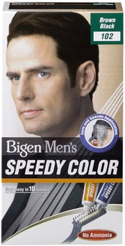 Bigen Men's Speedy Color Shade Brown Black 102 No Ammonia 80g