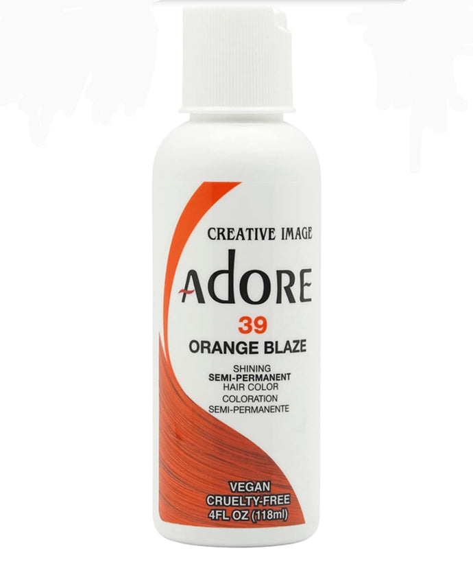 Adore Shining Semi Permanent 39 Orange Blaze Hair Dye 4 Oz