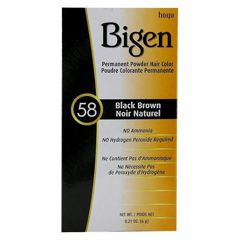 Bigen Permanent Powder Hair Color Black Brown