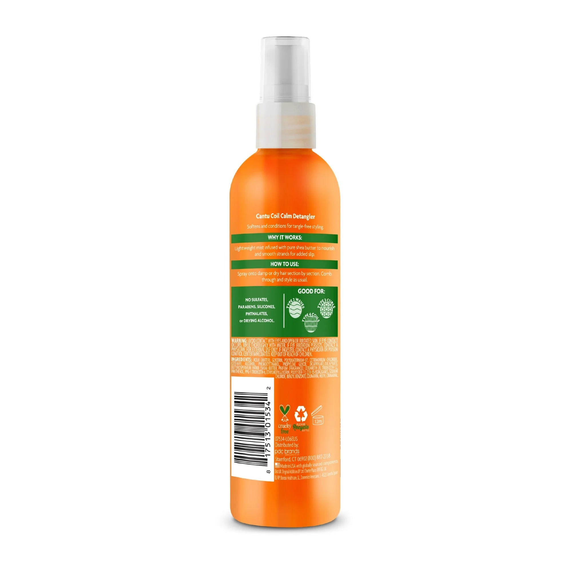 Cantu Shea Butter For Natural Hair Coil Calm Detangler 8 Oz