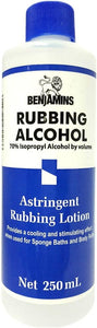 Benjamins Rubbing Alcohol White 250ml