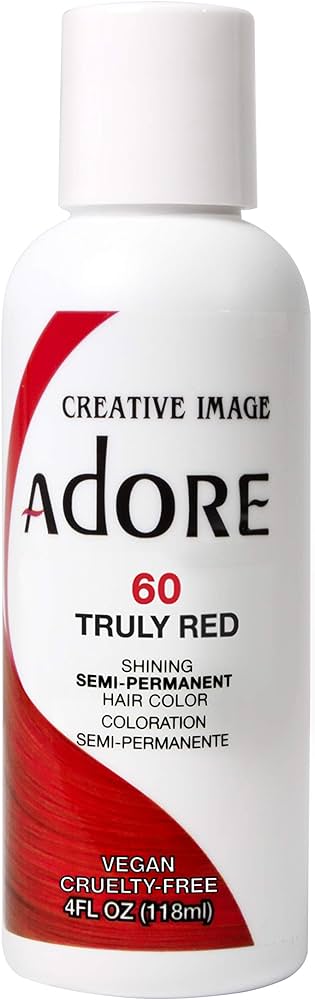 Adore Shining Semi Permanent 60 Truly Red Hair Dye 4 Oz