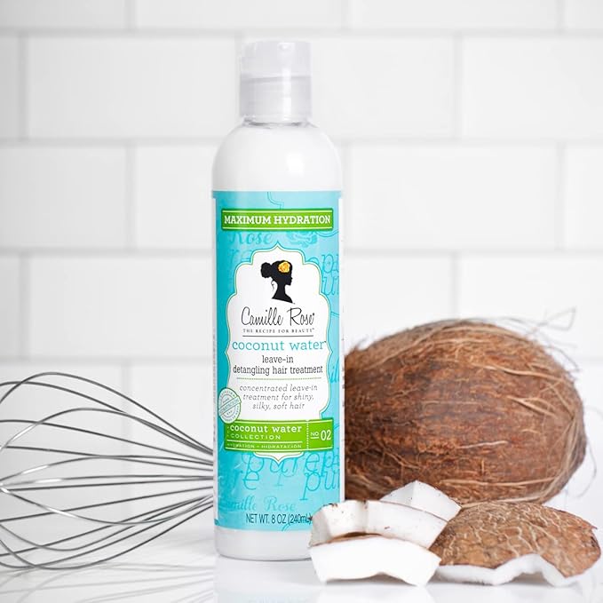 Camille Rose Coconut Water Leave-In Detangling Hair Treatment 8 Oz