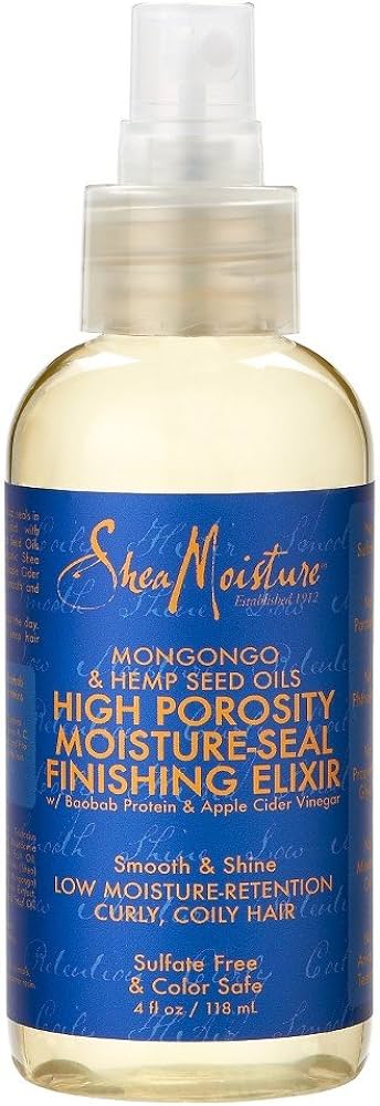 Shea Moisture Mongongo & Hemp Seed Oils High Porosity Moisture Finishing Elixir 4 Oz