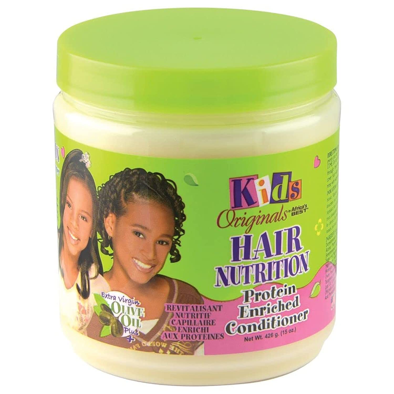 Africas Best Organics Kids Hair Conditioner Jar 16 Oz