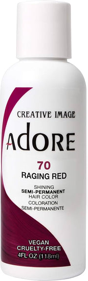 Adore Shining Semi Permanent 70 Raging Red Hair Dye 4 Oz