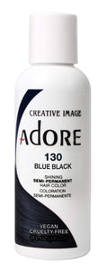 Adore Shining Semi Permanent 130 Blue Black Hair Dye 4 Oz