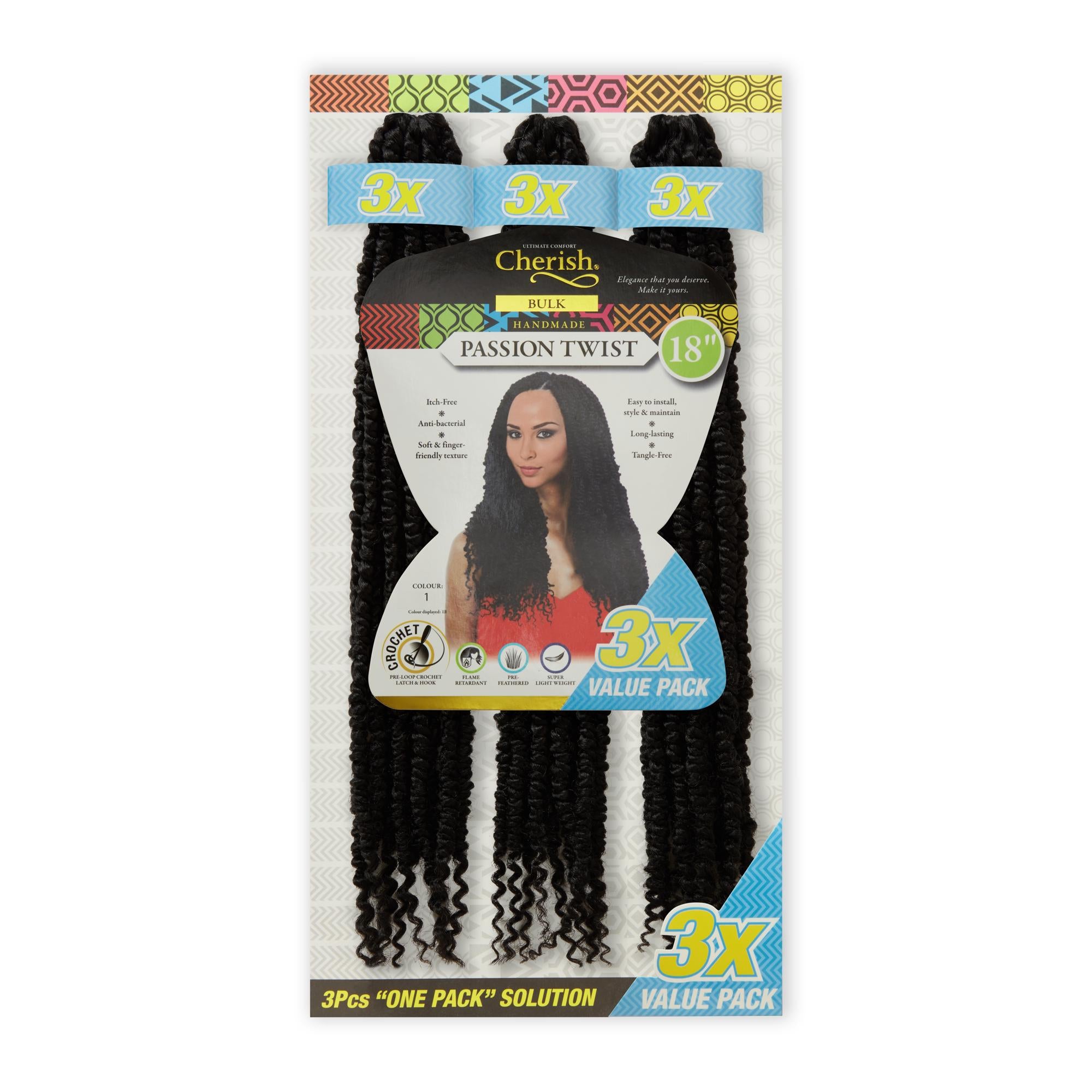 Cherish Bulk Passion Twist 18” 3X Value Pack